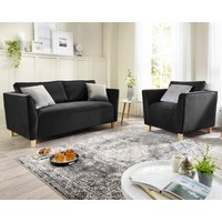 Product photograph of Aspire Ellie Sofa Armchair Sets In Plush Velvet Upholstery Colours from Aspire Furniture LTD
