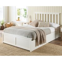 Product photograph of Aspire Atlantic Wooden Ottoman Bed Frame White Wood Solid Bedstead from Aspire Furniture LTD