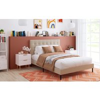 Product photograph of Novo Savannah Fabric Bed Frame Double from Mattress Online
