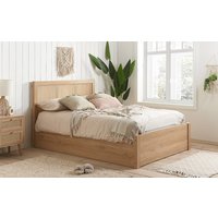 Product photograph of Birlea Croxley Wooden Rattan Ottoman Bed Frame King Size from Mattress Online