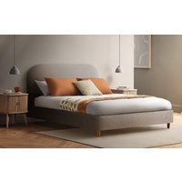 Product photograph of Silentnight Fara Upholstered Bed Frame King Size Sandstone from Mattress Online