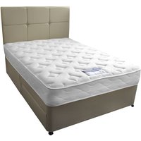 Product photograph of Silentnight Moretto Miracoil Divan Bed Set Superking No Storage Matching Selene Headboard Sandstone from Mattress Online