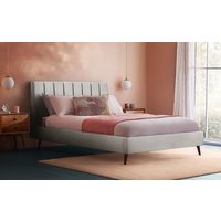 Product photograph of Silentnight Octavia Upholstered Bed Frame Double Silver from Mattress Online