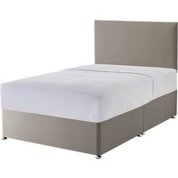 Product photograph of Silentnight Sandstone Divan Bed King Size Half Ottoman 2 Drawers Matching Castello Headboard from Mattress Online