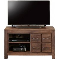Product photograph of Mayan Walnut Television Cabinet from Choice Furniture Superstore