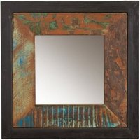 Product photograph of Urban Chic Reclaimed Square Mirror - 60cm X 60cm from Choice Furniture Superstore
