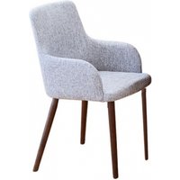 Product photograph of 2 X Shiro Light Grey Fabric Dining Chair from Choice Furniture Superstore