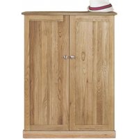 Product photograph of Mobel Oak 2 Door Shoe Cupboard from Choice Furniture Superstore