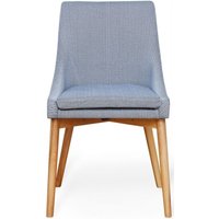 Product photograph of 2 X Mobel Oak Grey Fabric Upholstered Dining Chair from Choice Furniture Superstore