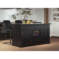 Product photograph of Black Kitchen Island With Granite Top from Choice Furniture Superstore