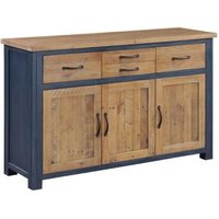 Product photograph of Splash Of Blue Medium Sideboard - 3 Door from Choice Furniture Superstore