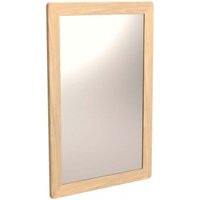 Product photograph of Celina Parquet Style Light Oak Rectngular Wall Mirror - 60cm X 90cm from Choice Furniture Superstore