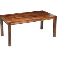 Product photograph of Cube Sheesham 6 Seater Dining Table from Choice Furniture Superstore