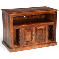 Product photograph of Indian Sheesham Chunky 97cm Tv Cabinet from Choice Furniture Superstore