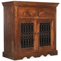 Product photograph of Indian Sheesham Compact 2 Door Sideboard from Choice Furniture Superstore