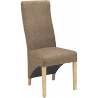 Product photograph of 2 X Ariton Brown Tweed Fabric Dining Chair from Choice Furniture Superstore