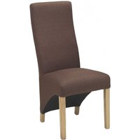Product photograph of 2 X Ariton Brown Fabric Dining Chair from Choice Furniture Superstore