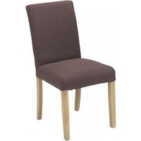 Product photograph of 2 X Elida Brown Fabric Dining Chair from Choice Furniture Superstore