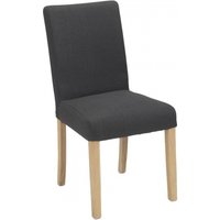 Product photograph of 2 X Elida Dark Grey Fabric Dining Chair from Choice Furniture Superstore
