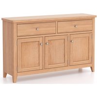 Product photograph of Arden Oak 115cm Small 3 Door Sideboard from Choice Furniture Superstore