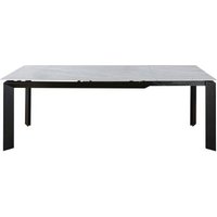 Product photograph of Ankeny Argento Grey Ceramic 6-8 Seater Extending Dining Table from Choice Furniture Superstore