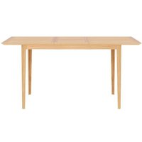 Product photograph of Salvo Oak 4-6 Seater Extending Dining Table from Choice Furniture Superstore