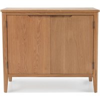 Product photograph of Asby Oak 90cm Small 2 Door Sideboard from Choice Furniture Superstore