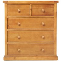 Product photograph of Churchill Waxed Pine 3 2 Drawer Chest from Choice Furniture Superstore