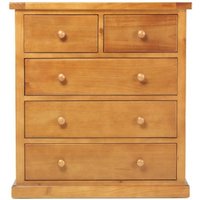 Churchill Waxed Pine Chest, 3 + 2 Drawers