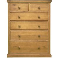 Product photograph of Churchill Waxed Pine 4 2 Drawer Chest from Choice Furniture Superstore