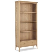 Product photograph of Wadsworth Oak Large Bookcase from Choice Furniture Superstore