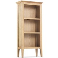 Product photograph of Wadsworth Oak Narrow Cd Bookcase from Choice Furniture Superstore