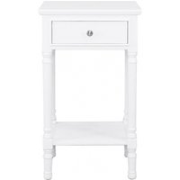 Product photograph of Delta White Telephone Table from Choice Furniture Superstore