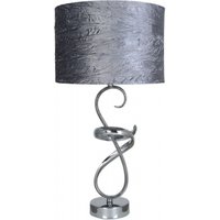 Product photograph of Value Swirl Table Lamp With Grey Shade Set Of 2 from Choice Furniture Superstore