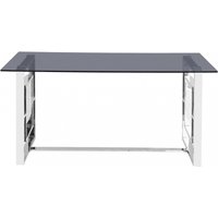 Product photograph of Apex Glass And Chrome Dining Table from Choice Furniture Superstore
