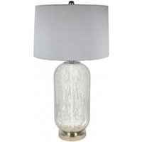 Product photograph of Silver Mercury Glass Table Lamp With Grey Silk Shade Set Of 2 from Choice Furniture Superstore