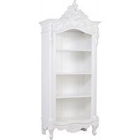 Product photograph of French White Carved Bookcase from Choice Furniture Superstore