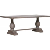 Product photograph of Wooden Rustic And Grey 8 Seater Rectangular Dining Table - 210cm from Choice Furniture Superstore