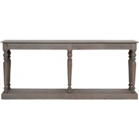 Product photograph of Rustic Wooden Column Console Table from Choice Furniture Superstore