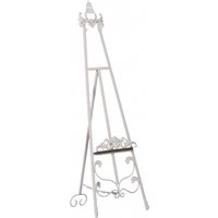 Product photograph of French Style Cream Metal Easel from Choice Furniture Superstore