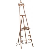 Product photograph of French Style Antiqued Gold Metal Easel from Choice Furniture Superstore