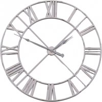 Product photograph of Pale Grey Vintage Metal Wall Clock - 110cm X 110cm from Choice Furniture Superstore