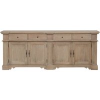 Product photograph of Rustic 4 Door Extra Large Sideboard from Choice Furniture Superstore