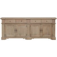 Product photograph of Rustic 4 Door Sideboard from Choice Furniture Superstore