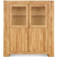 Product photograph of Clemence Richard Massive Oak Display Cabinet from Choice Furniture Superstore
