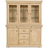 Product photograph of Clemence Richard Moreno Oak 5 Door Combi Display Cabinet from Choice Furniture Superstore