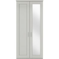 Product photograph of Wiemann Cambridge 2 Door Mirror Wardrobe In Champagne - Rh from Choice Furniture Superstore
