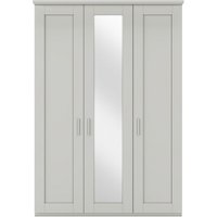 Product photograph of Cambridge Champagne 3 Door Wardrobe With 1 Mirror Front - W 150cm from Choice Furniture Superstore