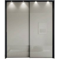 Product photograph of Wiemann Nizza 2 Door Sliding Wardrobe In Champagne Glass from Choice Furniture Superstore
