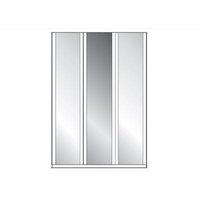 Product photograph of Wiemann Berlin 3 White Glass Door With 1 Mirrored Door Wardrobe from Choice Furniture Superstore